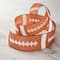 Ruban brun à motif de ballon de football de 6,3 cm x 2,7 m avec fil métallique de Celebrate It
